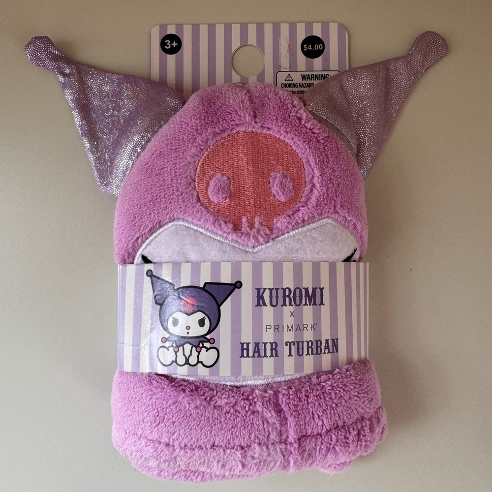 Primark Kuromi Hair Turban/Towel